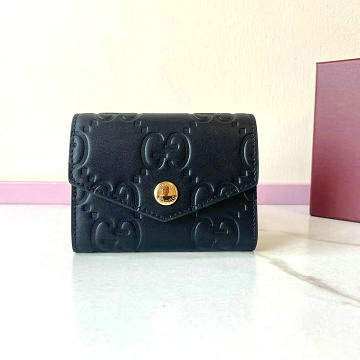 グッチ GUCCI 057-GG772792PBK 2025年新作 フラップウォレット 二つ折り短財布 カードケース 名刺入れ