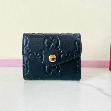 グッチ GUCCI 057-GG772793PBK 2025年新作 フラップウォレット 二つ折り短財布 カードケース 名刺入れ