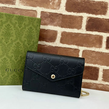 グッチ GUCCI 057-GG781555PBK 2025年新作 チェーンウォレット ショルダーバッグ レディース レザー