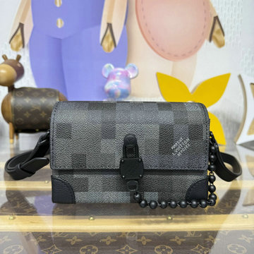 商品細詳を見る:ルイヴィトン LOUISVUITTON 057-M14923  2025年新作 スティーマー ウェアラブル ウォレット ショルダーバッグ ダモフラージュ ブラック キャンバス