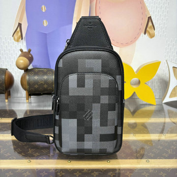 商品細詳を見る:ルイヴィトン LOUISVUITTON 057-M14953 2025年新作 アヴェニュー スリングバッグ チェストバッグ ショルダーバッグ モフラージュ ブラック キャンバス