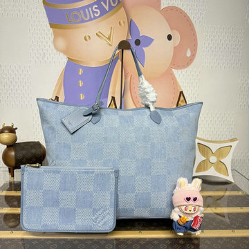 商品名称：ルイヴィトン LOUISVUITTON 057-N001982025年新作 ネヴァーエヴァーフル トートバッグ ハンドバッグ ダミエ デニム 3D コットンキャンバス