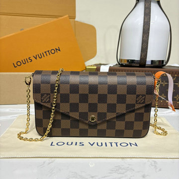 商品名称：ルイヴィトン LOUISVUITTON 057-N40492 2025年新作 ポシェット フェリシー チェーン ウォレット ショルダーバッグ ダミエ キャンバス