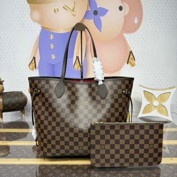 商品細詳を見る:ルイヴィトン LOUISVUITTON 057-N40599 2025年新作 ネヴァーフル MM トートバッグ ハンドバッグ ダミエ エベヌ キャンバス
