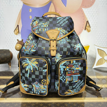 商品細詳を見る:ルイヴィトン LOUISVUITTON 057-N40755 2025年新作 モンスリ カーゴ バックパック メンズ リュックサック リュック ダミエ パームツリー