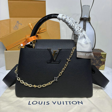 商品名称：ルイヴィトン LOUISVUITTON 057-M59209K 2025年新作 カプシーヌ MM ハンドバッグ ショルダーバッグ レザー