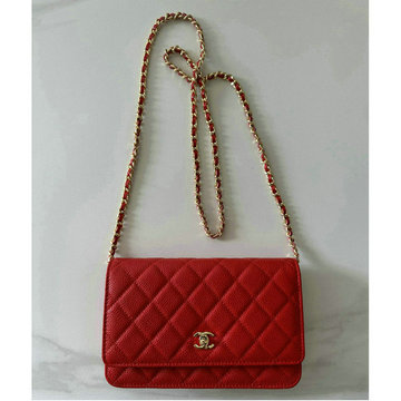 シャネル CHANEL CC-CH4241QJRD 2025年新作 チェーンウォレット ミニ フラップバッグ ショルダーバッグ レディース