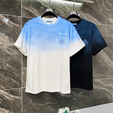 商品細詳を見る:プラダ PRADA JS-TDPD25011  2025年最新入荷 コットンジャージー ショートスリーブ クルーネック 半袖 カジュアル おしゃれ 男女兼用