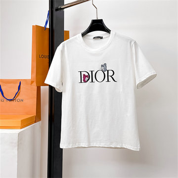 商品名称：クリスチャンディオール CHRISTIAN DIOR JS-TDCD25028 2025年最新入荷 コットンジャージー ショートスリーブ クルーネック 半袖 カジュアル