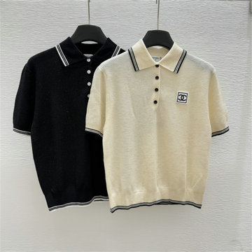 商品名称：シャネル CHANEL XG-MDCH25021 2025年新作 ポロ ニットシャツ ショートスリーブ セーター レディース