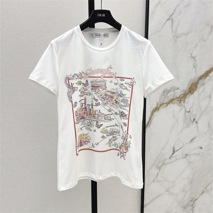 商品細詳を見る:クリスチャンディオール CHRISTIAN DIOR XG-TDCD25024 2025年新作 コットンジャージー ショートスリーブ Tシャツ 半袖 クルーネック