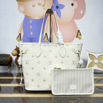 ルイヴィトン LOUISVUITTON  057-M14285 2025年新作 ネヴァーフルMM ハンドバッグ トートバッグ バイカラーエデン