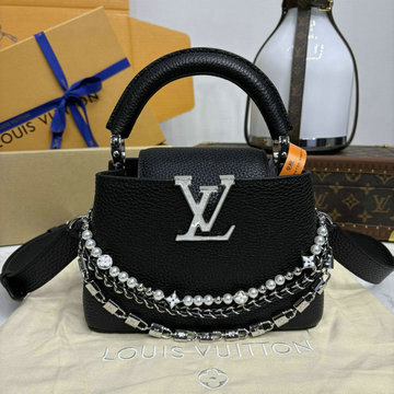 ルイヴィトン LOUISVUITTON  057-M11908PMK 2025年新作 カプシーヌ ハンドバッグ ショルダーバッグ トリヨンレザー