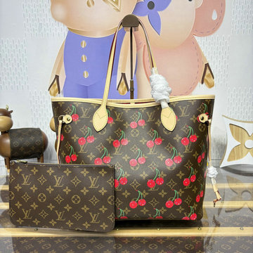 商品名称：ルイヴィトン LOUISVUITTON 057-M13263  2025年新作 LV TM ネヴァーフル MM ハンドバッグ トートバッグ レディース モノグラム チェリー キャンバス