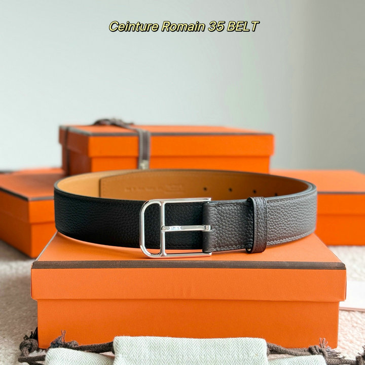 商品名称：エルメス HERMES 99-HEP25005LK 2025年新作 ロマン ベルト 35mm メンズ レザー