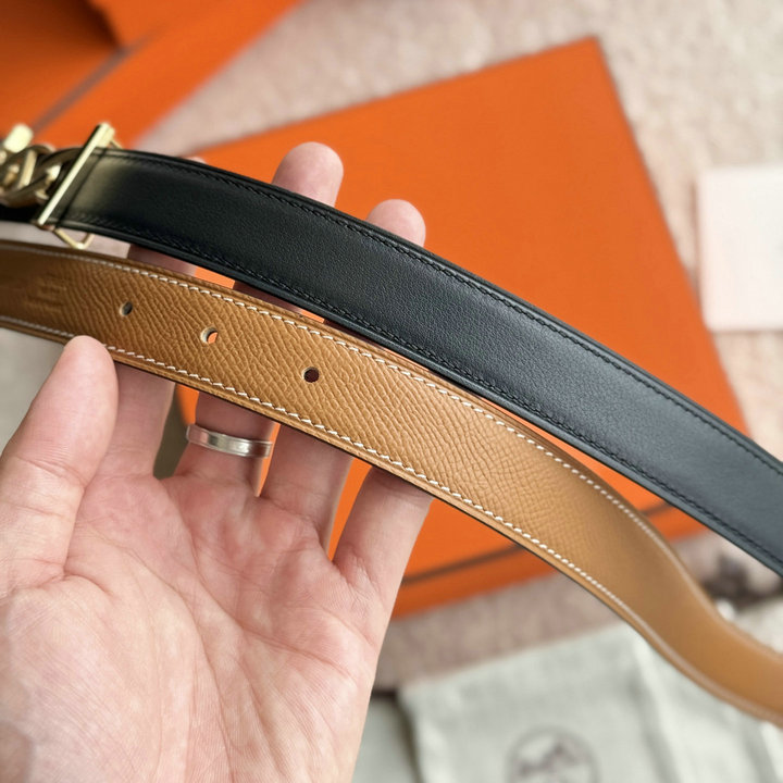 エルメス HERMES 99-HEP25009JZ 2025年新作 マイ H リバーシブル ベルト 24mm レザー レディース