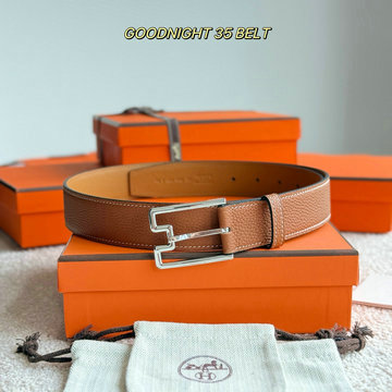 商品名称：エルメス HERMES 99-HEP25012LZ 2025年新作 GOOD NIGHT ベルト 35MM レザー メンズ