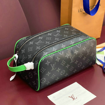 ルイヴィトン LOUISVUITTON  99-M264332025年新作 ドップ キット クラッチバッグ ハンドバッグ 洗面具収納 ポーチ モノグラム エクリプス