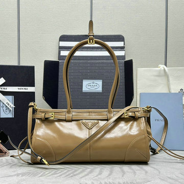 プラダ PRADA 99-PD1BA426QJT2025年新作 ミディアム トートバッグ ハンドバッグ 2way ショルダーバッグ レザー レディース