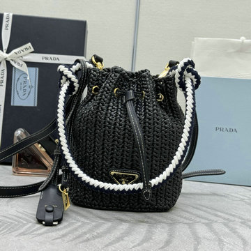 商品名称：プラダ PRADA 99-PD1BE068BBK2025年新作 バケットバッグ ドローストリングバッグ ショルダーバッグ レディース