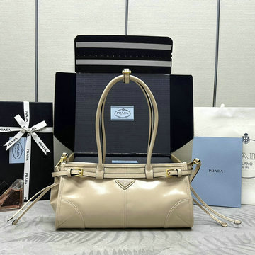 プラダ PRADA 99-PD1BA426QMB2025年新作 ミディアム トートバッグ ハンドバッグ 2way ショルダーバッグ レザー レディース