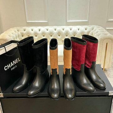 シャネル CHANEL 26-CHJ25034Z2025年新作 ミディアムブーツ フラットシューズ カジュアルシューズ レディース