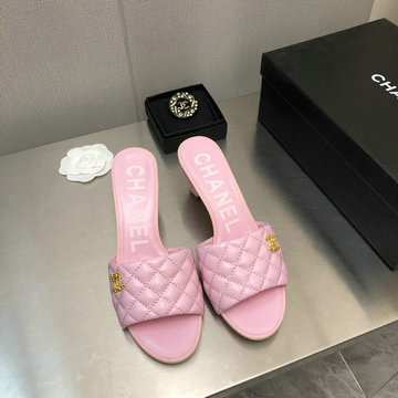 シャネル CHANEL 26-CHJ250322025年新作 ローヒール スライド サンダル レディース 室外ミュール レザー