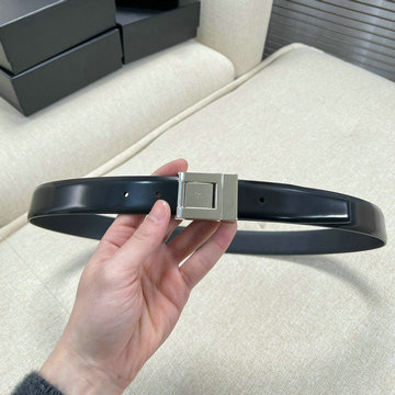 イヴサンローラン Saint laurent YSL 99-YSLP25003 2025年新作 レディース 細いベルト 幅30mm レザー