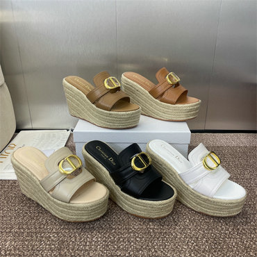 クリスチャンディオール CHRISTIAN DIOR 26-CDJ250072025年新作 30 モンテーニュ ヴェッジスライド 厚底ミュール ビーチサンダル レディース