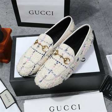 商品名称：グッチ GUCCI 26-GGJ25008M2025年新作 ホースビット ローファー レディース パンプス フラットシューズ 靴 レザー