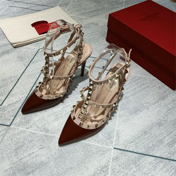 ヴァレンティノ Valentino 26-VTJ25002JQAR2025年新作 ロックスタッズ ストラップパンプス ハイヒールシューズ レディース