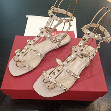 ヴァレンティノ Valentino 26-VTJ25004JPLF2025年新作 ロックスタッズ ストラップスライドサンダル フラットミュール レディース