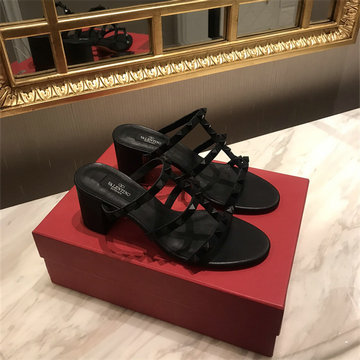 ヴァレンティノ Valentino 26-VTJ25006K2025年新作 ロックスタッズ スライドサンダル ミディヒールミュール レディース