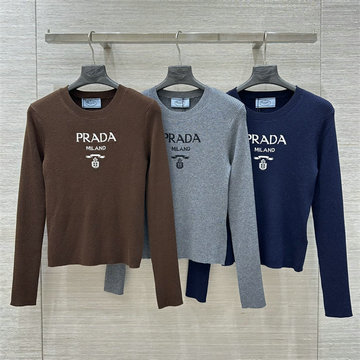商品名称：プラダ PRADA JS-MCPD250012025年新作 ロングスリーブ ニットセーター クルーネック ニットシャツ レディース