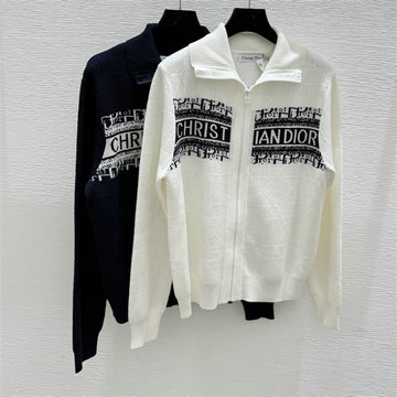 クリスチャンディオール CHRISTIAN DIOR XG-MKCD25003 2025年新作 カーディガン ロングスリーブ テンセル ニットセーター クルーネック