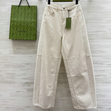 商品名称：グッチ GUCCI XG-KNGG250012025年新作 デニム クロップド パンツ ストレート ジーンズ レディース