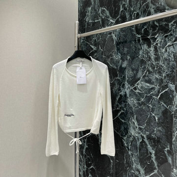 商品名称：クリスチャンディオール CHRISTIAN DIOR XG-MCCD25004 2025年新作 オフショルダー セーター ロングスリーブ ウールニット シンプル