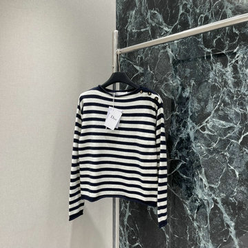 クリスチャンディオール CHRISTIAN DIOR XG-MCCD25005 2025年新作 ストライプ セーター ロングスリーブ ウールニット シンプル おしゃれ
