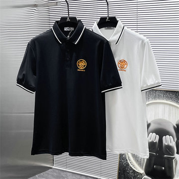 商品名称：エルメス HERMES JS-TDHE25004  2025年新作 コットンジャージー ポロシャツ フリップカラー 半袖 メンズ