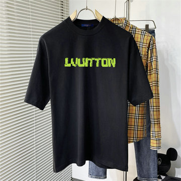 ルイヴィトン LOUISVUITTON JS-TDLV25045 2025年新作 コットンジャージ Tシャツ ショートスリーブ クルーネック メンズ