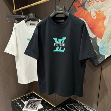 ルイヴィトン LOUISVUITTON JS-TDLV250472025年新作 コットンジャージ Tシャツ ショートスリーブ クルーネック レディース