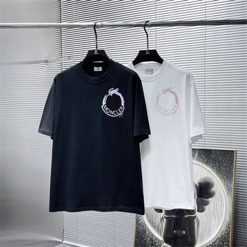 モンクレール MONCLER JS-TDMC25005 2025年新作 コットンジャージー Tシャツ クルーネック ショートスリーブ 男女兼用