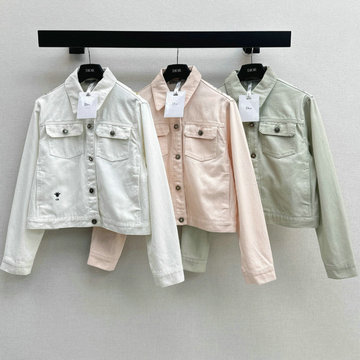 商品名称：クリスチャンディオール CHRISTIAN DIOR XG-WTCD250142025年新作 アストラル フラワー コットンデニム ジャケット ロングスリーブ マルチカラー