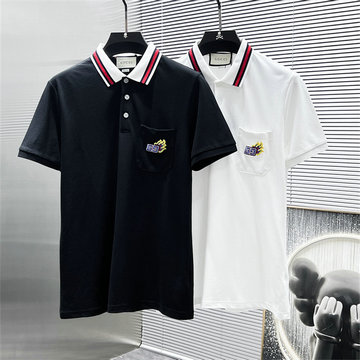商品名称：グッチ GUCCI JS-TDGG250262025年新作 コットンジャージー ポロシャツ フリップカラー 半袖 メンズ