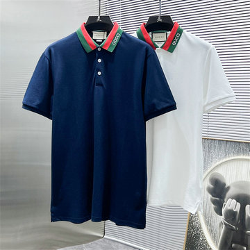 商品名称：グッチ GUCCI JS-TDGG250272025年新作 コットンジャージー ポロシャツ フリップカラー 半袖 メンズ