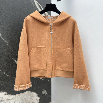 商品名称：エルメス HERMES XG-WTHE250012025年新作 ダブルフェース カシミヤ ショートコート ロングスリーブ アウターコート レディース