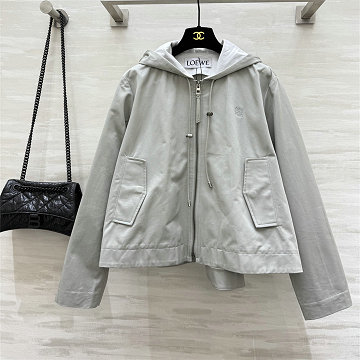 ロエベ LOEWE XG-WTLE250032025年新作 ロングスリーブ フーディージャケット ジップコート アウターコート