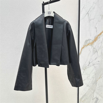 ロエベ LOEWE XG-WTLE25005 2025年新作 ロングスリーブ ラムスキンジャケット アウターコート