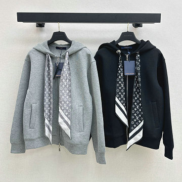 商品名称：ルイヴィトン LOUISVUITTON XG-WTLV25011 2025年新作 クロップド モノグラム スカーフ フーディ ジャケット パーカー ロングスリーブ