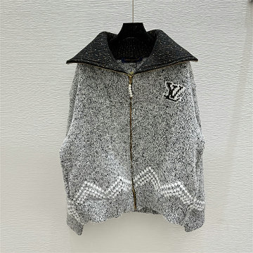 ルイヴィトン LOUISVUITTON XG-WTLV25016 2025年新作 モノグラム ニットジャケット ジップカーディガン ロングスリーブ コットン レディース